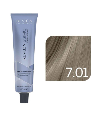 Revlonissimo Colorsmetique™ COOLS – 7.01 Louro Médio Natural Cinza – 60ml
