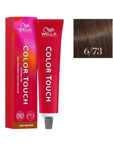 Color Touch Castanhos Profundos 6/73 Louro Escuro Marron Dourado 60ml - Wella Professionals