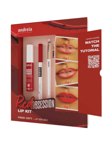 Andreia Professional Red Obsession Lip Kit – Kit de Lábios