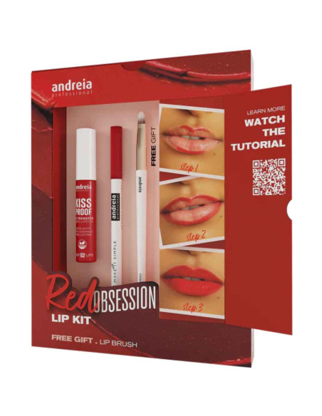 Andreia Professional Red Obsession Lip Kit – Kit de Lábios
