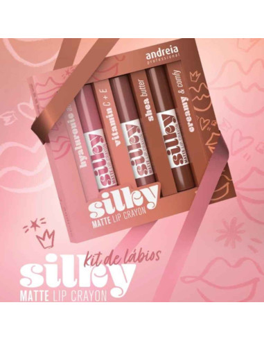 Andreia Professional Silky Matte Lip Crayon Set – Kit de Lábios