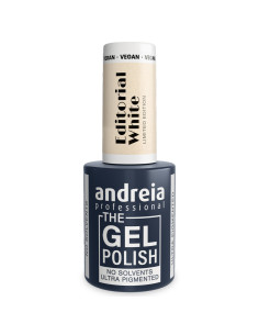 The Gel Polish Andreia Professional Editorial White EW3 Branco Metálico com Reflexos Rosa 10,5ml