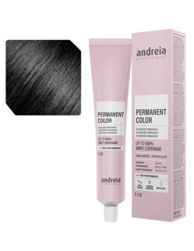 Andreia Permanent Color 1.0 Preto Natural 100ml