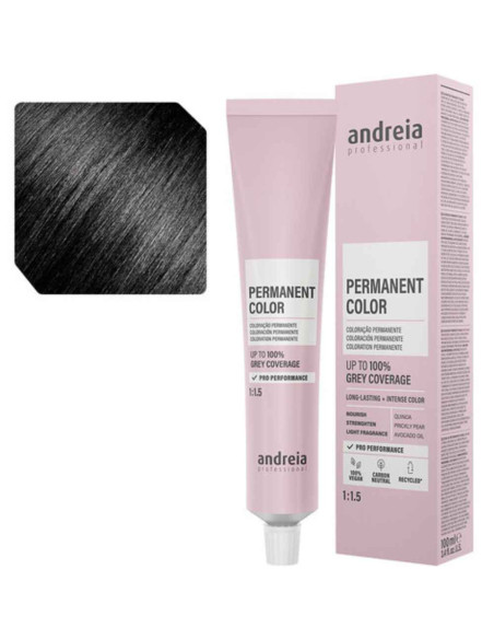 Andreia Permanent Color 1.0 Preto Natural 100ml