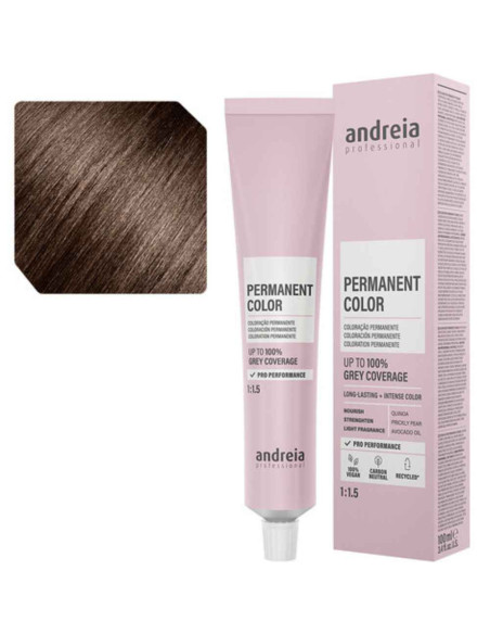 Andreia Permanent Color 4.03 Castanho Médio Natural Quente 100ml
