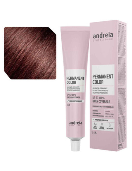 Andreia Permanent Color 4.7M Castanho Médio Tabaco Mogno 100ml