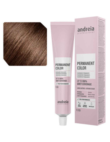 Andreia Permanent Color 4.74 Castanho Médio Tabaco Laranja 100ml