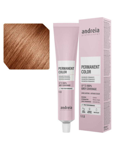 Andreia Permanent Color 7.37 Louro Médio Dourado Tabaco 100ml