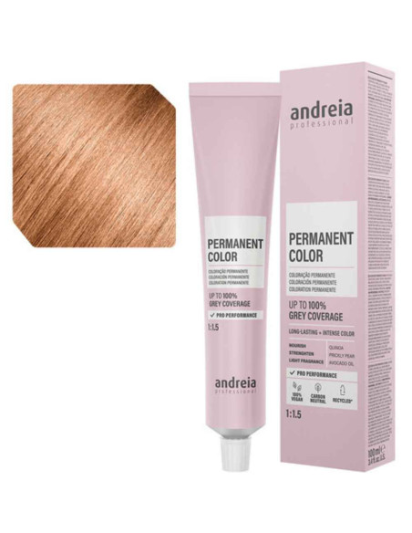 Andreia Permanent Color 9.74 Louro Muito Claro Tabaco Laranja 100ml