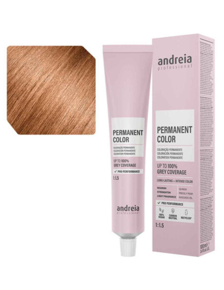 Andreia Permanent Color 8.74 Louro Claro Tabaco Laranja 100ml