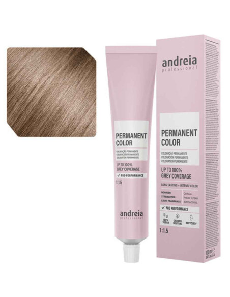 Andreia Permanent Color 8.0 Louro Claro Natural 100ml