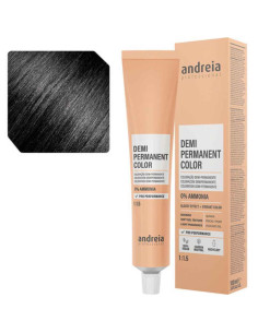 Andreia Coloração Demi Permanent Color 1.0 Preto Natural 100ml