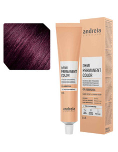 Andreia Coloração Demi Permanent Color 4.66 Castanho Médio Violeta Intenso 100ml