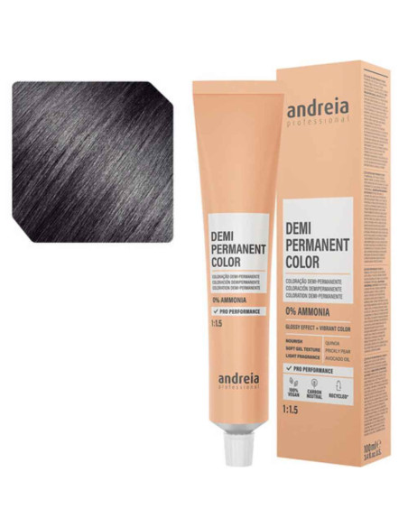 Andreia Coloração Demi Permanent Color 5.a Castanho Claro Cinza 100ml