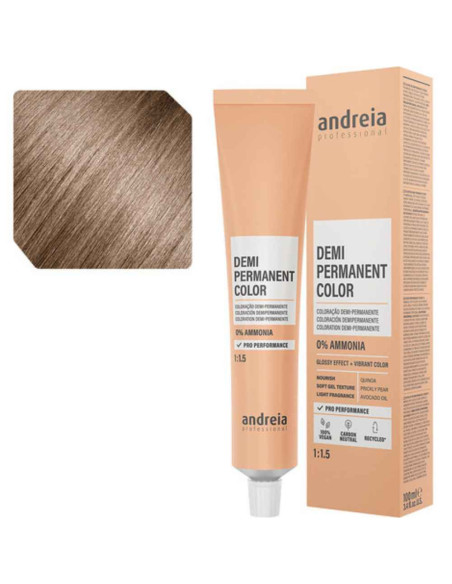 Andreia Coloração Demi Permanent Color 8.0 Louro Claro Natural 100ml