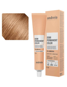 Andreia Coloração Demi Permanent Color 8.34 Louro Claro Dourado Laranja 100ml