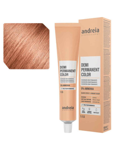 Andreia Coloração Demi Permanent Color 9.41 Louro Muito Claro Laranja Frio 100ml