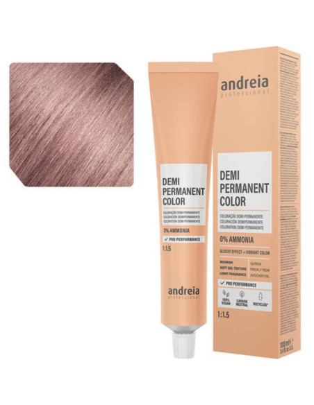 Andreia Coloração Demi Permanent Color 9.65m Louro Muito Claro Irisado Vermelho 100ml
