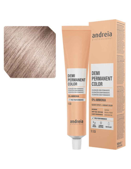 Andreia Coloração Demi Permanent Color 10.23 Louro Platinado Frio Beige 100ml