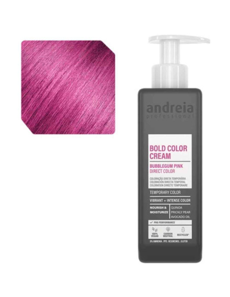 Andreia Bold Color Cream Bubblegum Pink – Coloração Direta Rosa Intenso 200ml