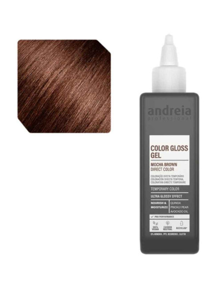 Andreia Color Gloss Gel Mocha Brown – Coloração Direta Castanho Mocha 200ml