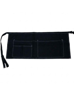 Avental de Cintura Profissional Preto – Tamanho Ajustável com Bolsos