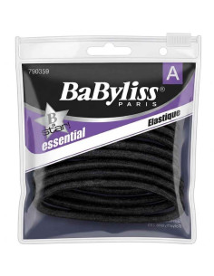 Elásticos de Cabelo Babyliss – Pack com 12 Unidades Pretas | Discrição e Fixação Segura
