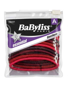 Elásticos de Cabelo Babyliss – Pack com 12 Unidades Vermelhas | Resistência e Estilo