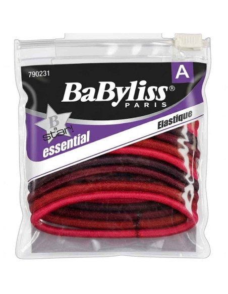 Elásticos de Cabelo Babyliss – Pack com 12 Unidades Vermelhas | Resistência e Estilo