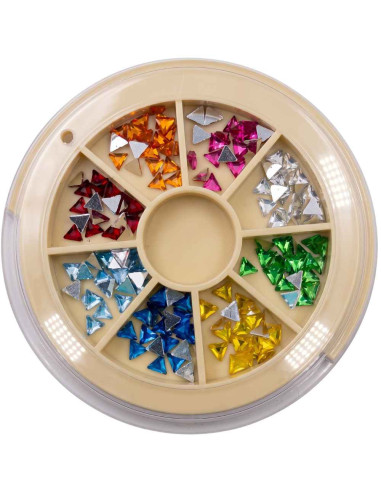 Carrossel Art Nail Tachas Triangulares