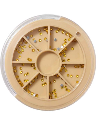 Carrossel Art Nail Tachas Amarelas Pequenas