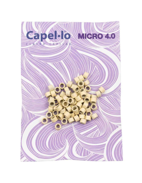 Capel-lo Micro 4.0 – Micro-Cilindros para Extensões (Loiro Claro)