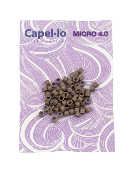 Capel-lo Micro 4.0 – Micro-Cilindros para Extensões (Castanho)