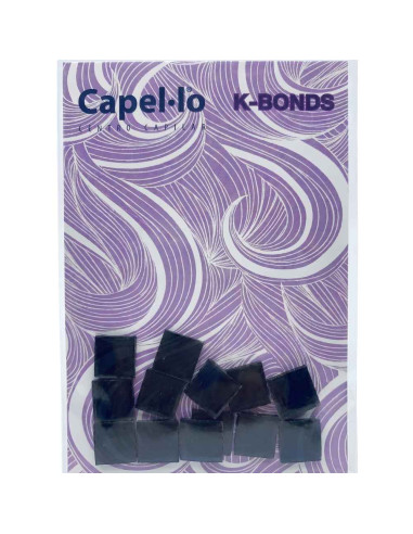 Capel-lo K-Bonds – Queratina para Extensões (Preto) – 25 Unidades