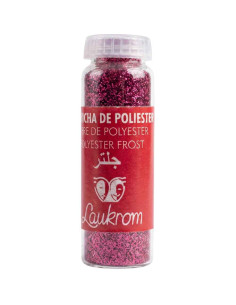 Glitter De Poliéster Laukrom 8g Cor Fucsia
