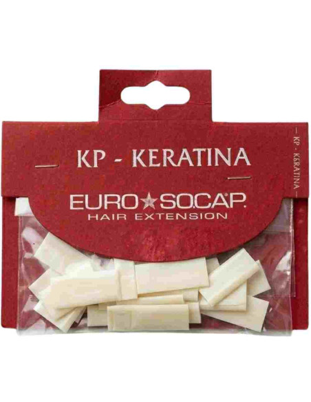 Euro Socap Queratina para Extensões – Branco (25 Unidades)