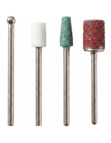 Kit de Brocas para Polimento e Manicure – 4 Peças com Estojo