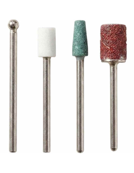 Kit de Brocas para Polimento e Manicure – 4 Peças com Estojo