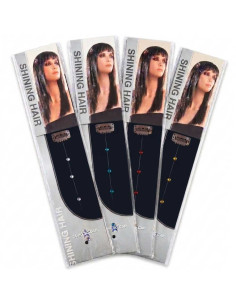 Shining Hair Euro So.Cap. – Pack 3 Extensões de Brilhantes com Clip