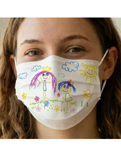 Máscara de Proteção Facial para Criança – Rainha e Princesa 2