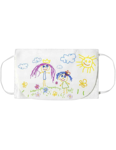 Máscara de Proteção Facial para Criança – Rainha e Princesa