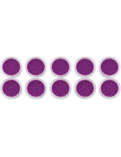 Microperolas Purple Nail Art – Pack 10 Unidades