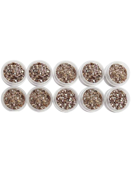 Madreperolas Naturais para Nail Art – Pack 10 Unidades