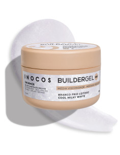 Inocos Shimmer Gel Construção Branco Frio Leitoso 50g