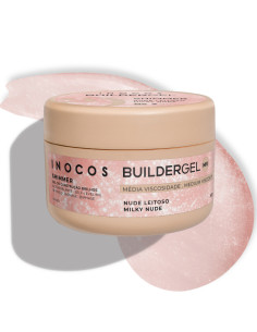 Inocos Shimmer Gel Construção Nude Leitoso 50g