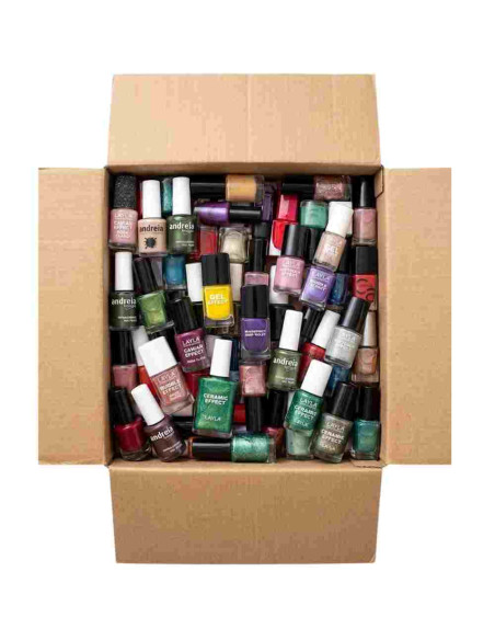 Pack 100 Vernizes Sortidos - Marcas Premium (Andreia, Layla, Catrice, Myio, LCN, Purple Professional)