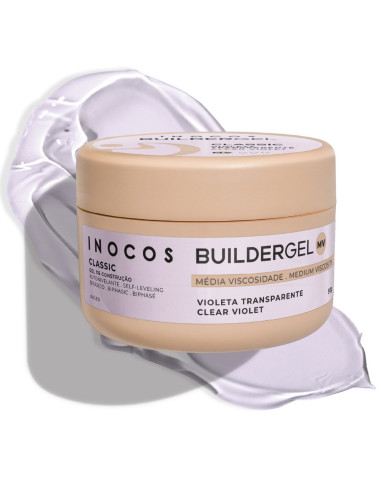 Inocos Gel de Construção Violeta Transparente 50g Média Viscosidade