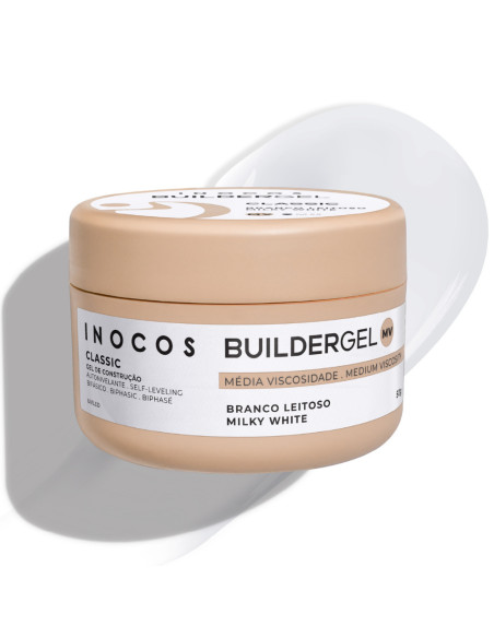 Inocos Gel de Construção Branco Leitoso 50g Média Viscosidade