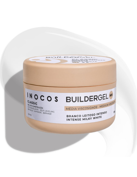 Inocos Gel de Construção Branco Leitoso Intenso 50g Média Viscosidade