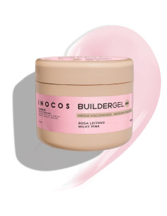 Inocos Gel de Construção Rosa Leitoso 180g Média Viscosidade